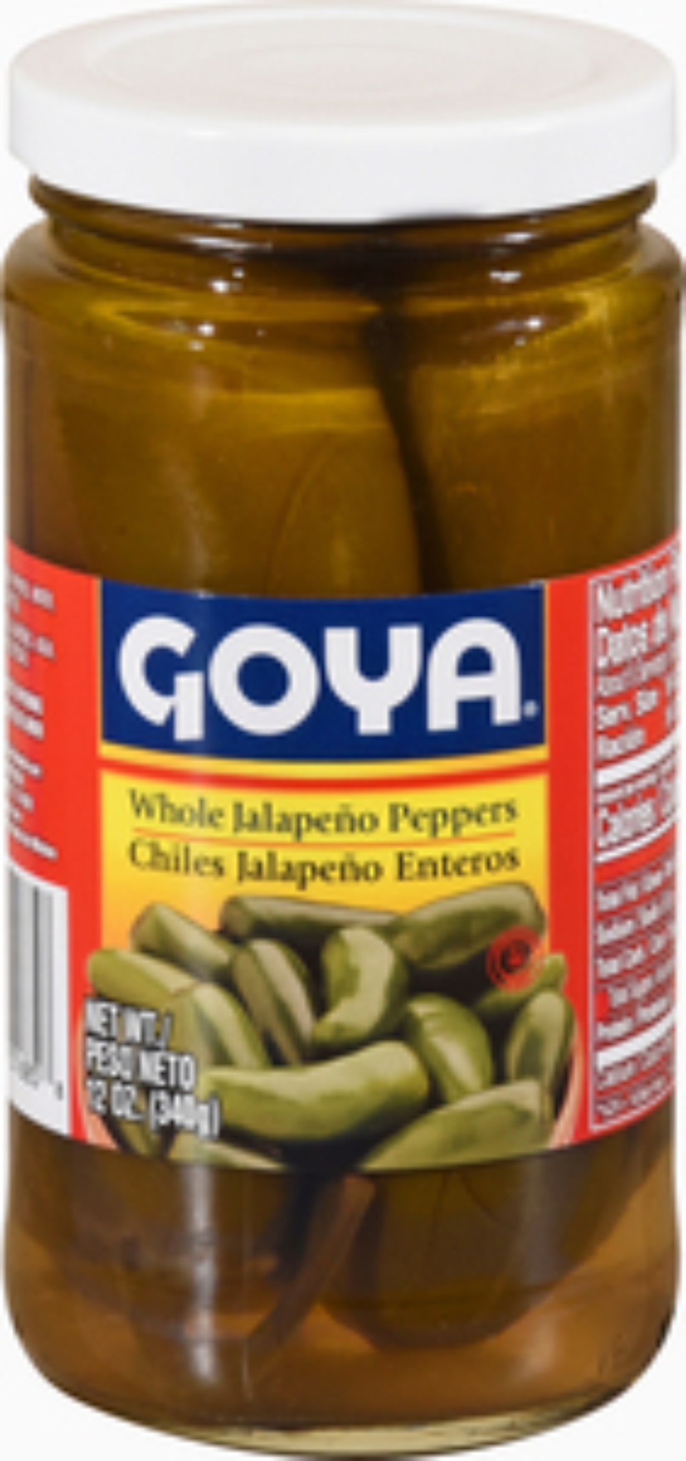 Goya Whole Jalapeno Pepper, 12 Ounce -- 12 Per Case