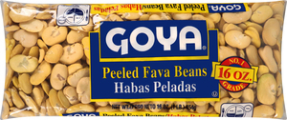 Goya Dry Peeled Fava Beans - 16 oz. bag,  24 bags per case