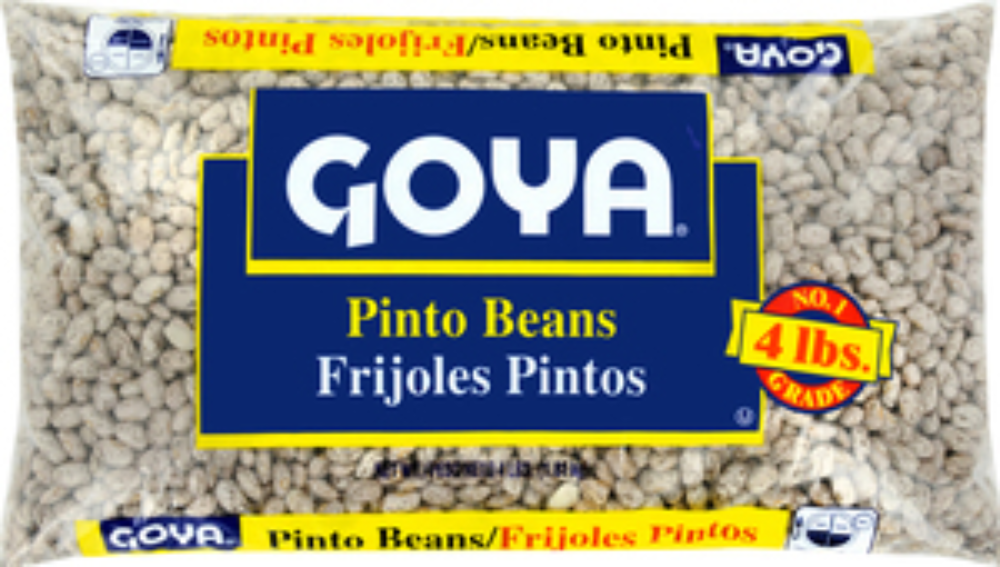 Goya Dry Mexican Pinto Roman Beans - 4 lb. bag,  6 bags per case