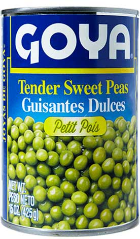Goya Tender Sweet Peas, 8.5 Ounce -- 24 Per Case