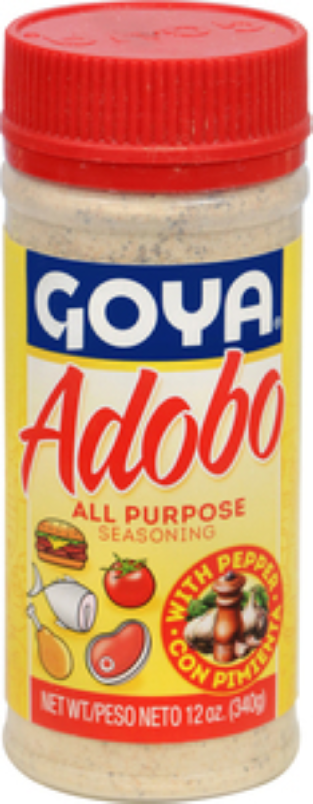 Goya Adobo Seasoning With Pepper, 12 Ounce -- 24 per case