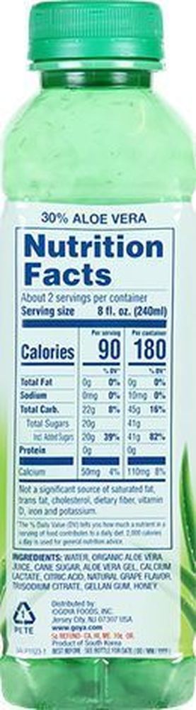 Goya Original Flavor Aloe Vera Drink, 16.9 Fluid Ounce -- 12 Per Case