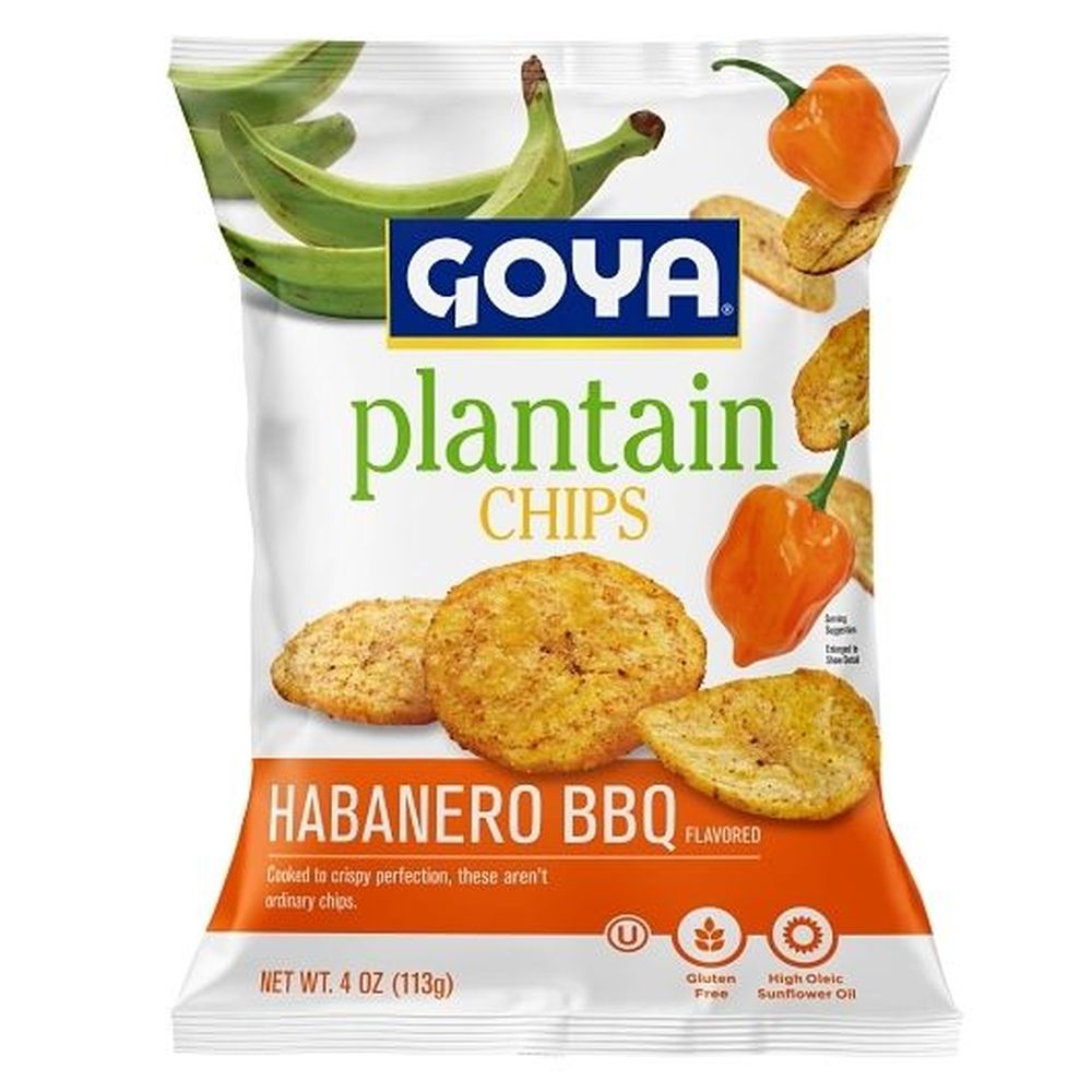 Goya Habanero Barbecue Plantain Chips, 4 Ounce -- 12 per case