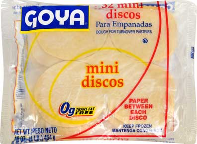 Goya Mini White Disco Empanadas, 16 Ounce -- 24 Per Case