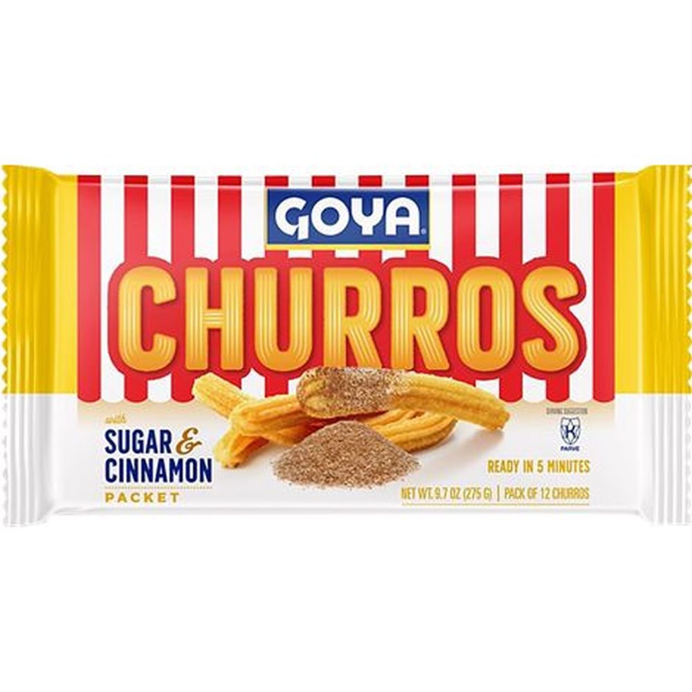 ちゅろす Goya Churros with Sugar and Cinnamon Sauce, 9.7 Ounce Packet