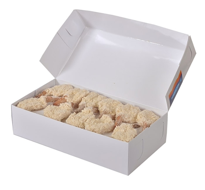 King and Prince Clean Tail Breaded Butterfly Shrimp - 12/15, 3 Pound -- 4 per case.