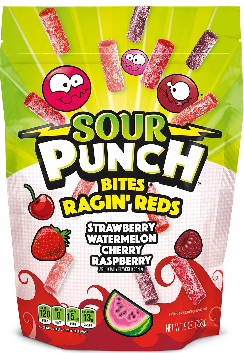 Sour Punch Bites, Rad Reds, 9 Ounce -- 6 Per Case