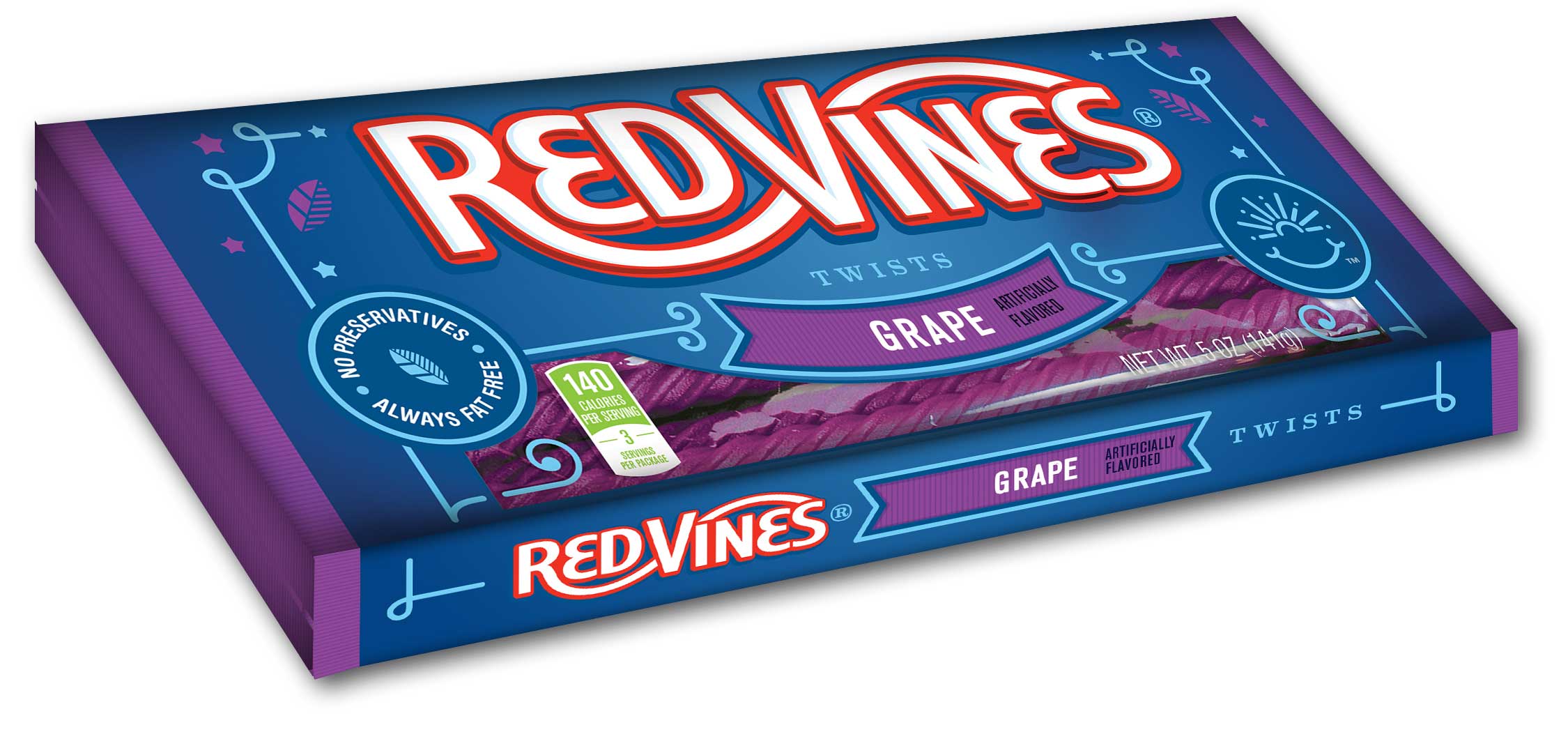 Red Vines Grape Twists, 5 Ounce -- 12 Per Case