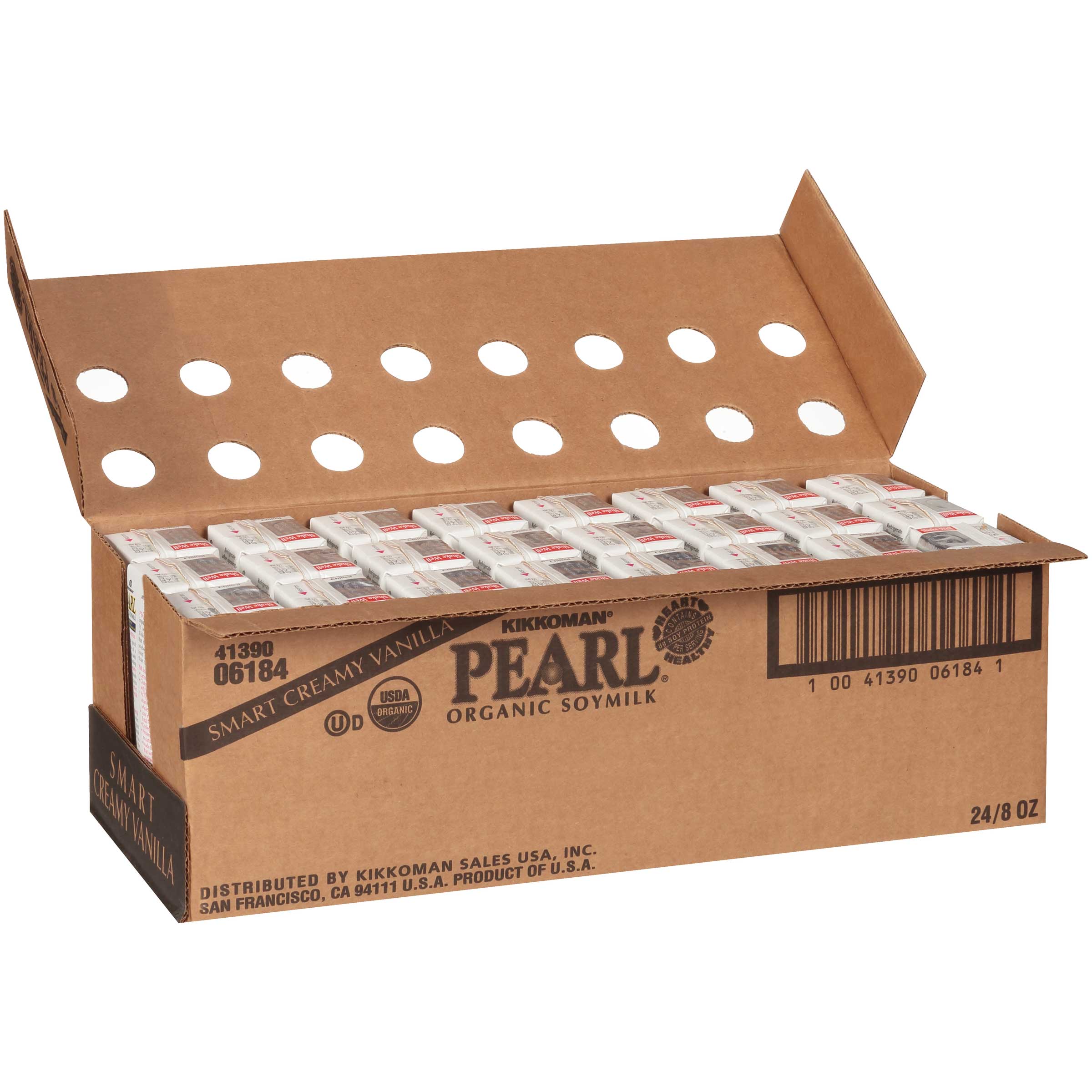 Pearl Organic Smart Creamy Vanilla Soymilk, 8 Fluid Ounce -- 24 Per Case