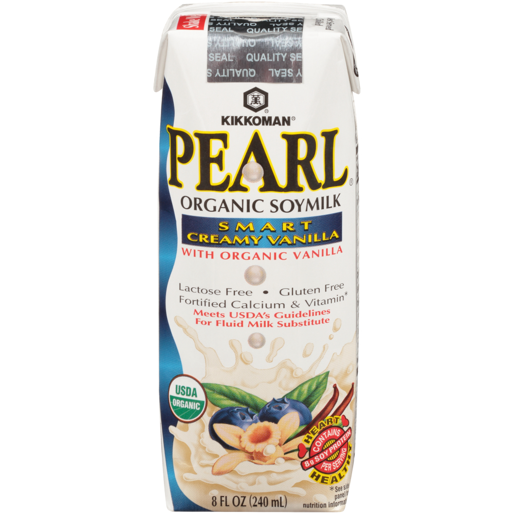 みくるん　Soymilk Pearl Organic Smart Creamy Vanilla Soymilk, 8 Fluid Ounce -- 24