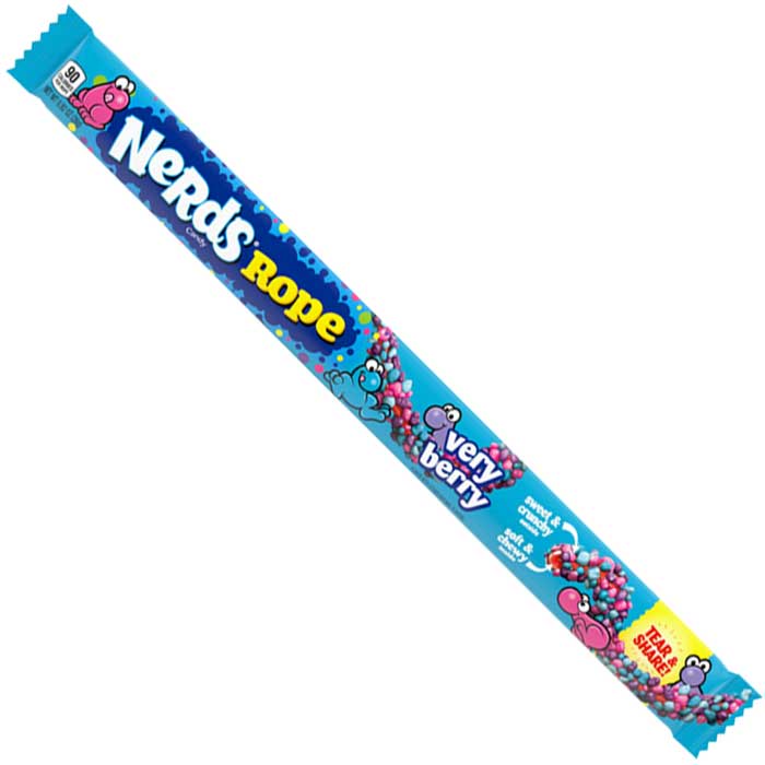 Nerds Rope Very Berry Candy, 0.92 Ounce, 24 Count -- 12 Per Case