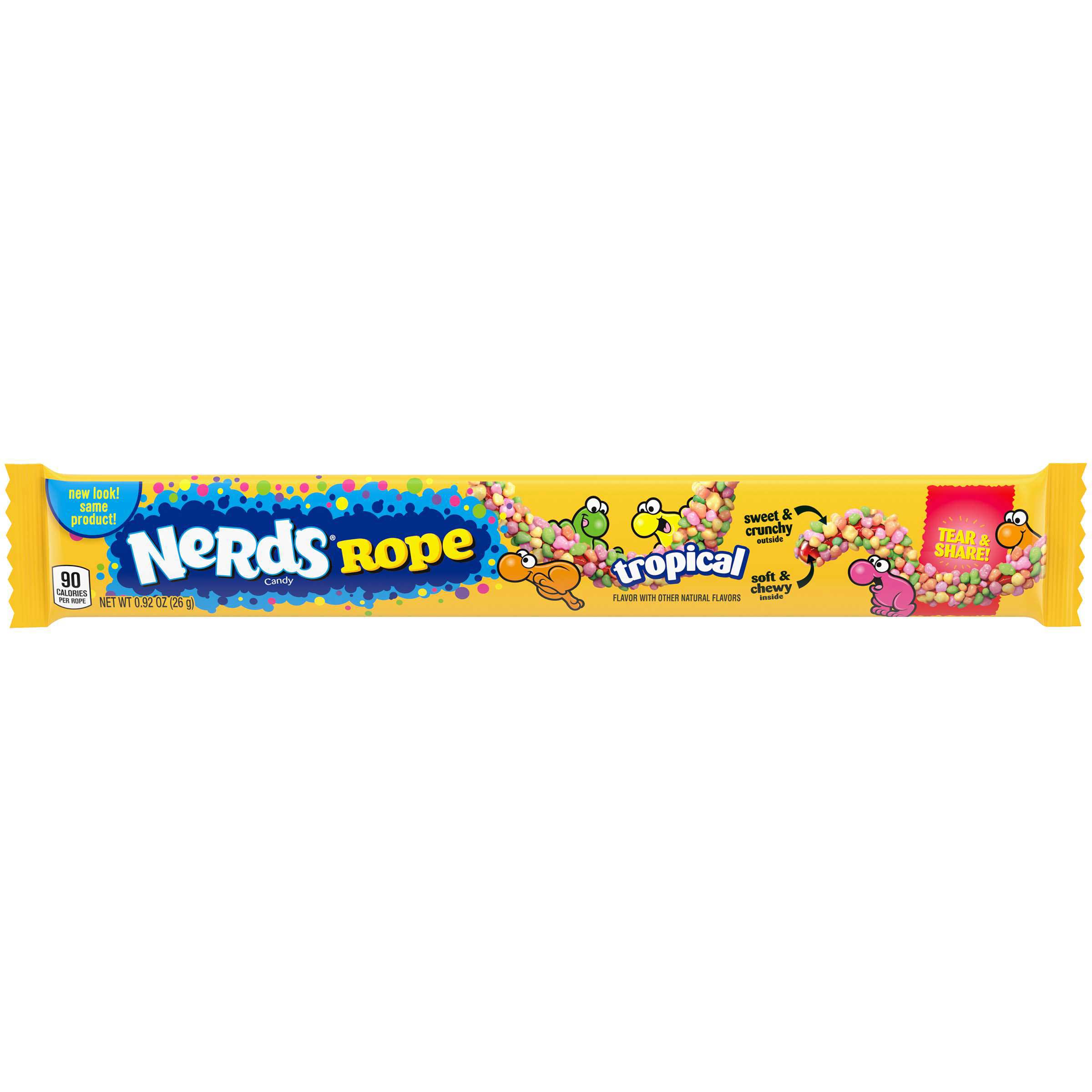 Nerds Rope Tropical Candy, 0.92 Ounce - 24 count per pack -- 12 packs per  case