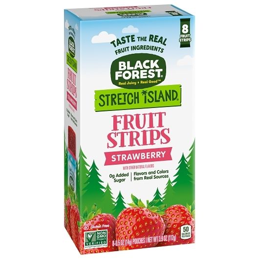 Stretch Island Black Forest Strawberry Fruit Strips, 4 Ounce -- 6 Per Case