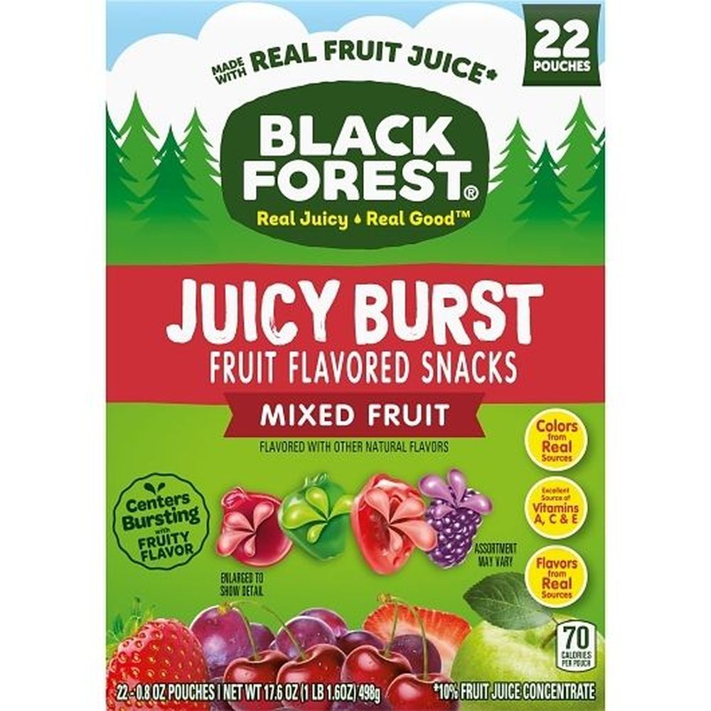 Black Forest Juicy Burst Mixed Fruit Fruit Flavored Snacks, 17.6 Ounce -- 5 Per Case