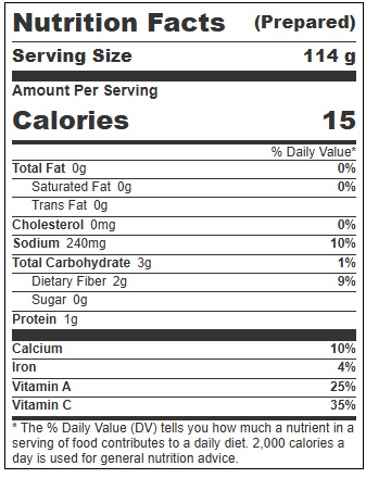 Margaret Holmes Chopped Mixed Greens, 98 Ounce -- 6 Per Case
