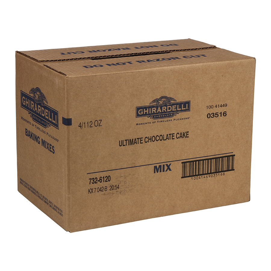 Ghirardelli Ultimate Fudge Chocolate Cake Brownie Mix, 112 Ounce -- 4 Per Case