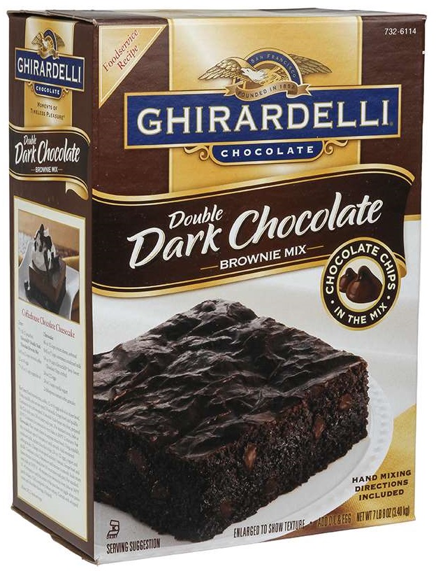 Ghirardelli Double Dark Chocolate Brownie Mix,120 Ounce -- 4 Per Case