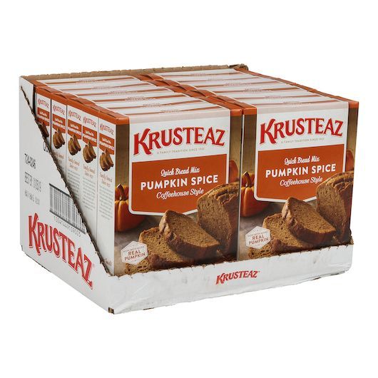 Krusteaz Pumpkin Spice Quick Bread Mix, 15 Ounce -- 12 per case