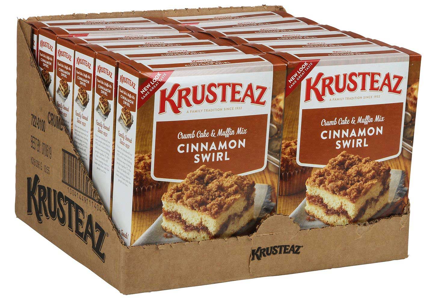 Krusteaz Cinnamon Swirl Crumb Cake and Muffin Mix, 21 Ounce