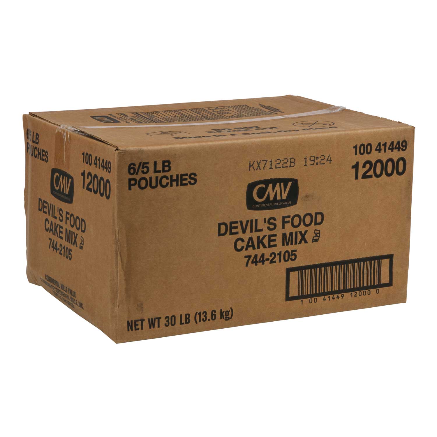 Continental Mills Devils Food Cake Mix, 5 Pound -- 6 Per Case
