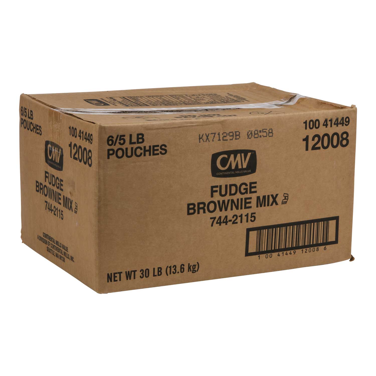 Continental Mills Fudge Brownie Mix, 5 Pound -- 6 Per Case