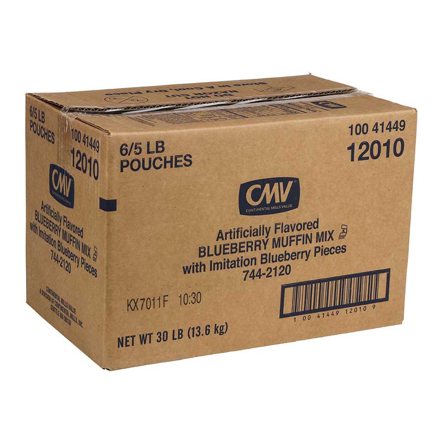 Continental Mills Blueberry Imitation Muffin Mix, 5 Pound -- 6 Per Case