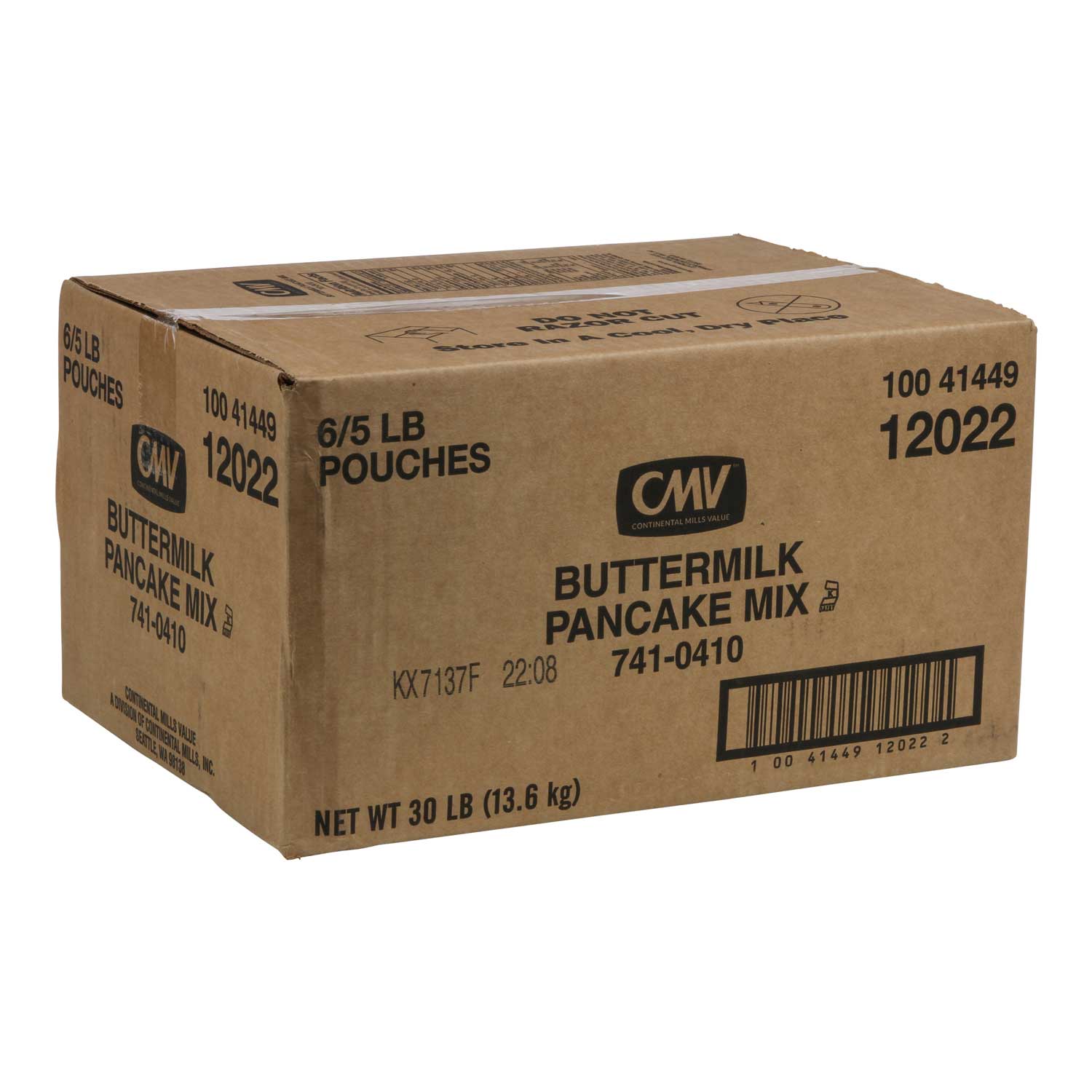 Continental Mills Buttermilk Pancake Mix, 5 Pound -- 6 Per Case