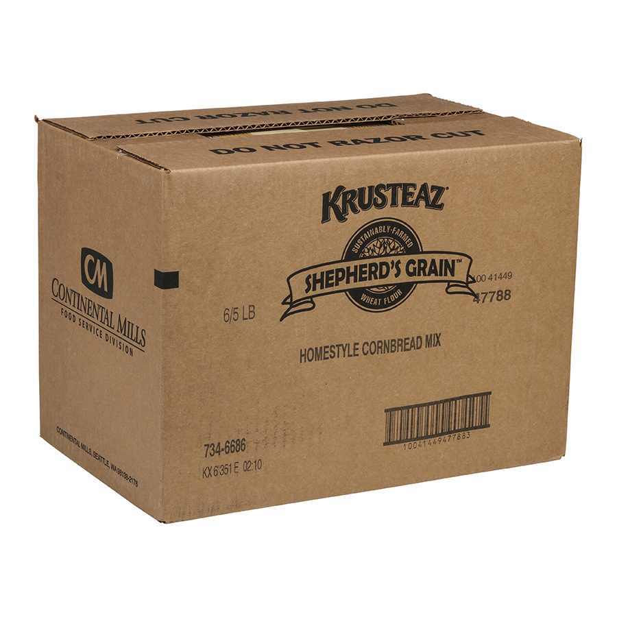 Krusteaz Shepherd's Grain Cornbread Mix, 5 Pound -- 6 Per Case