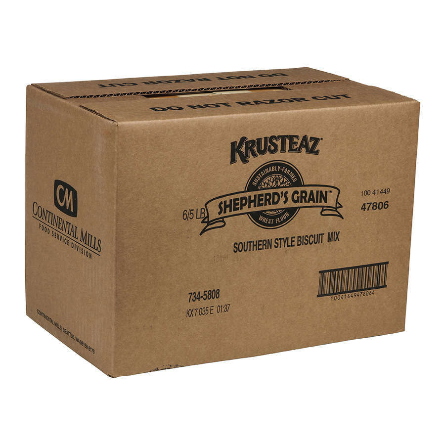 Krusteaz Shepherd's Grain Southern Style Biscuit Mix, 5 Pound -- 6 Per Case