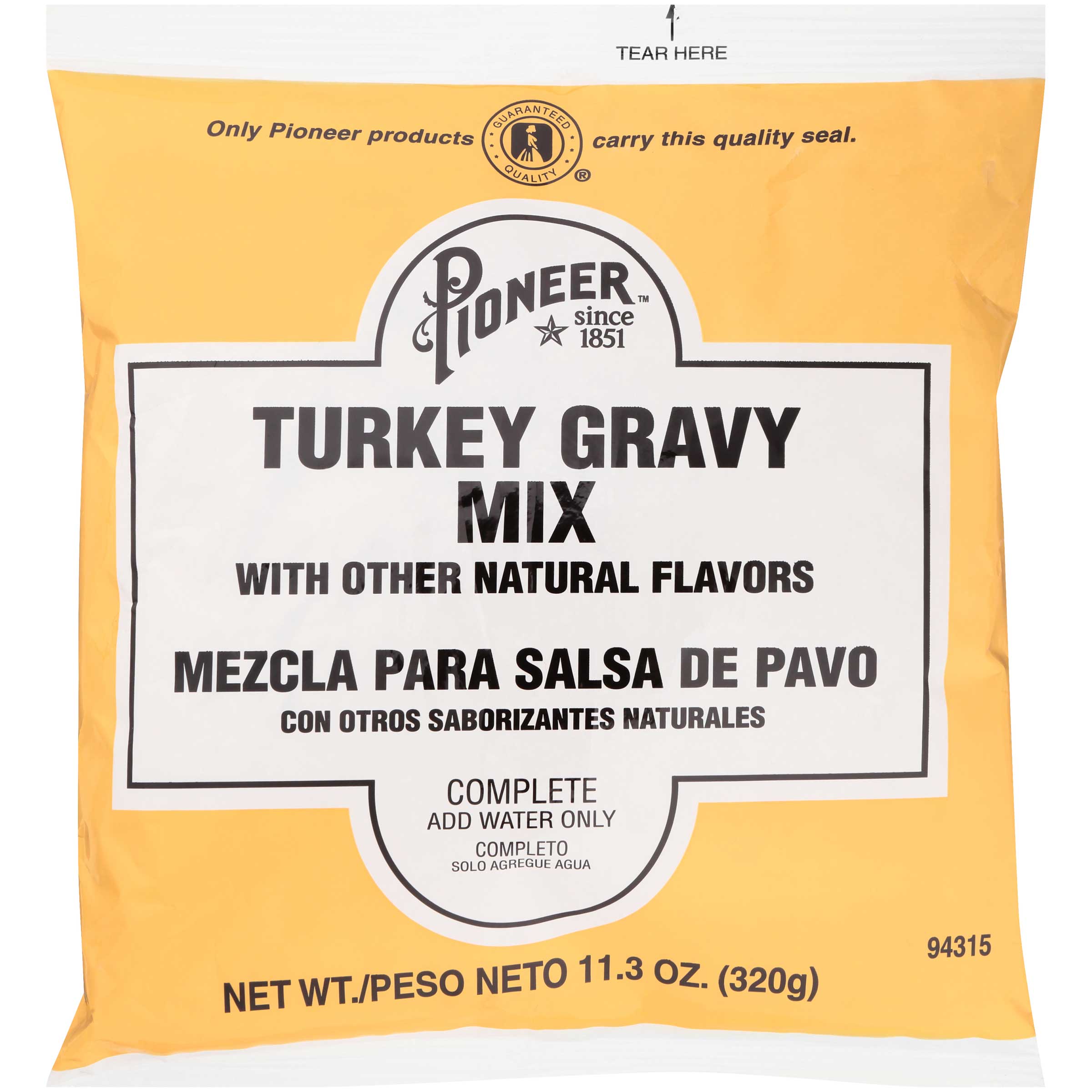 Pioneer Turkey Gravy Mix, 11.3 Ounce -- 6 Per Case