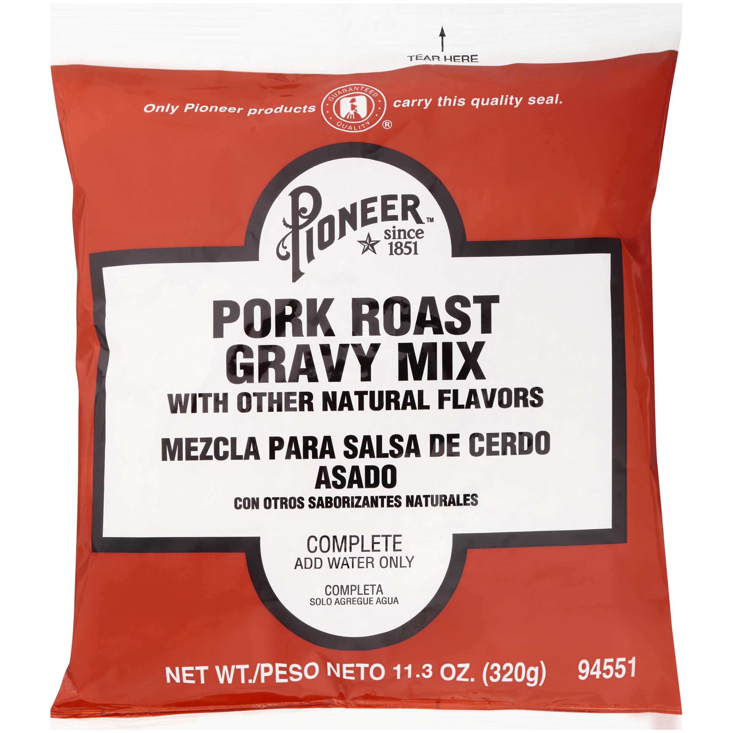 Pioneer Pork Roast Gravy Mix, 11.3 Ounce -- 6 Per Case