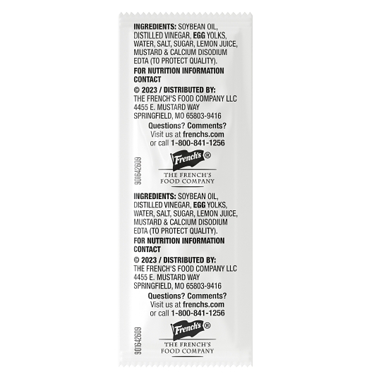 French's Mayo Packet, 12 Gram -- 500 per case
