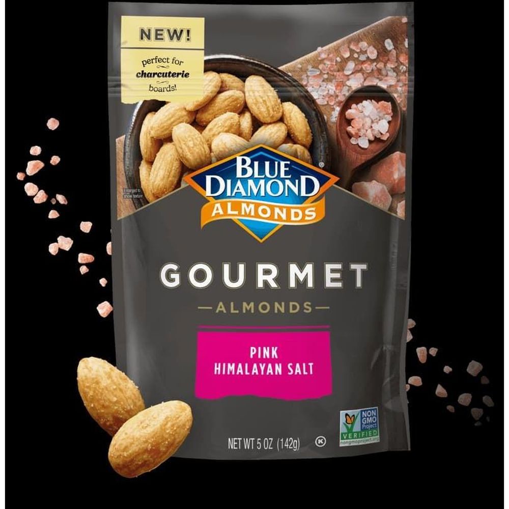 Blue Diamond Gourmet Pink Himalayan Salt Almonds, 5 Ounce -- 6 Per Case