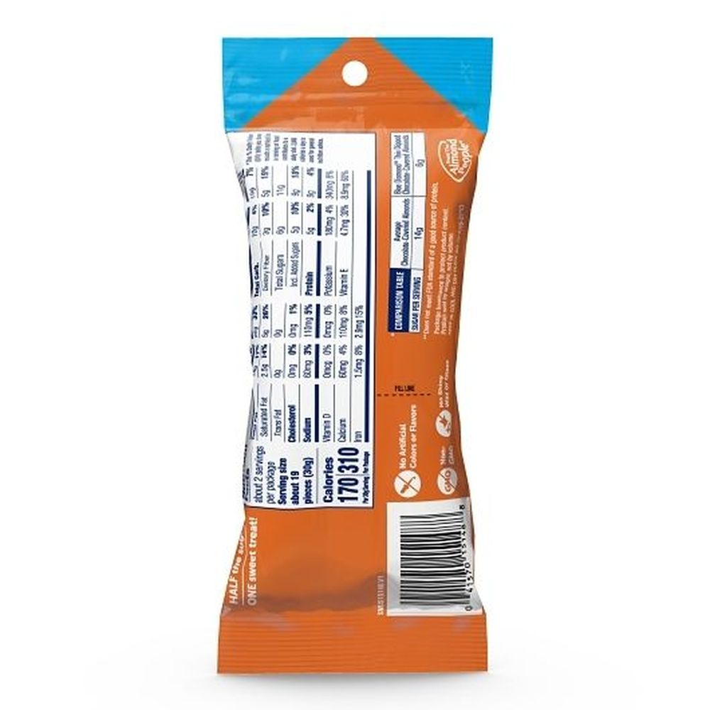 Blue Diamond Thin Dipped Dark Chocolate Sea Salt Caramel Covered Almonds, 2 Ounce -- 100 Per Case