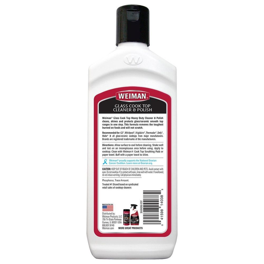 Weiman Glass Cook Top Cleaner, 10 Ounce -- 6 Per Case
