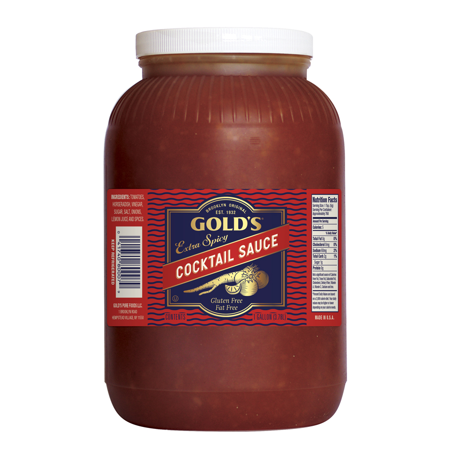 Gold's Extra Spicy Cocktail Sauce With Horseradish, 1 Gallon -- 4 Per Case