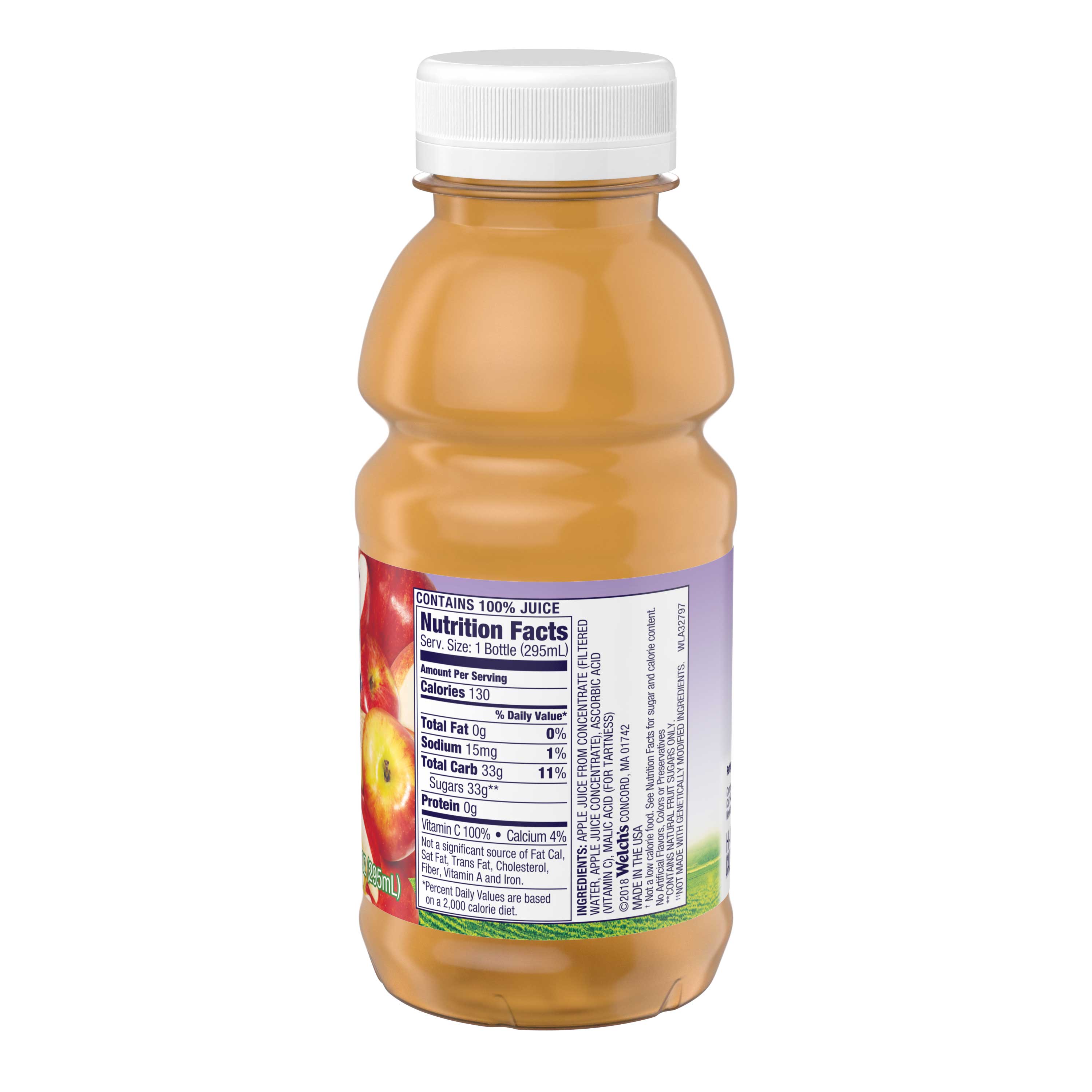 Welch's 100 Percent Apple Juice Drink, 10 Ounce -- 24 Per Case