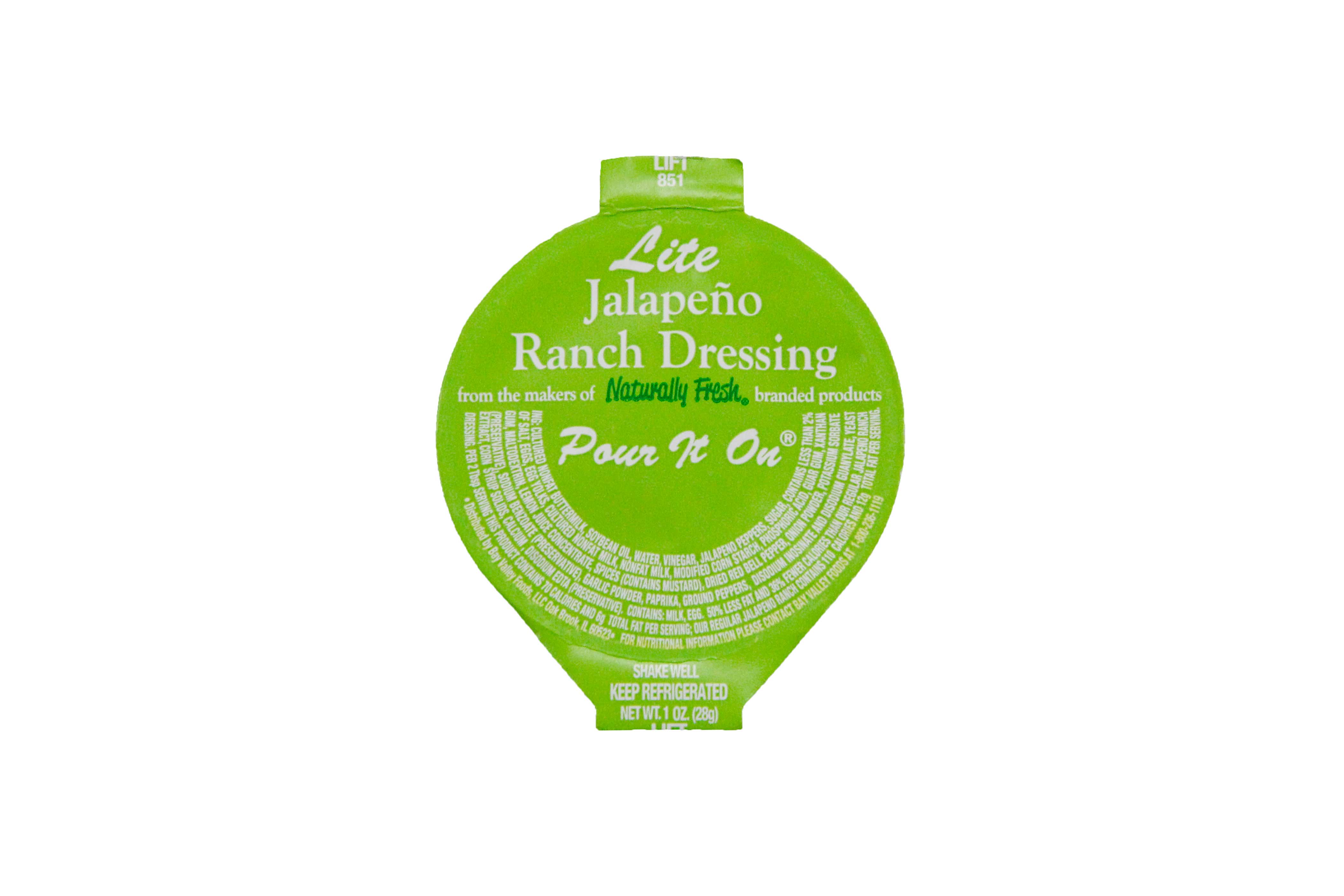Naturally Fresh Jalapeno Ranch Dressing, 1 Ounce -- 100 Per Case