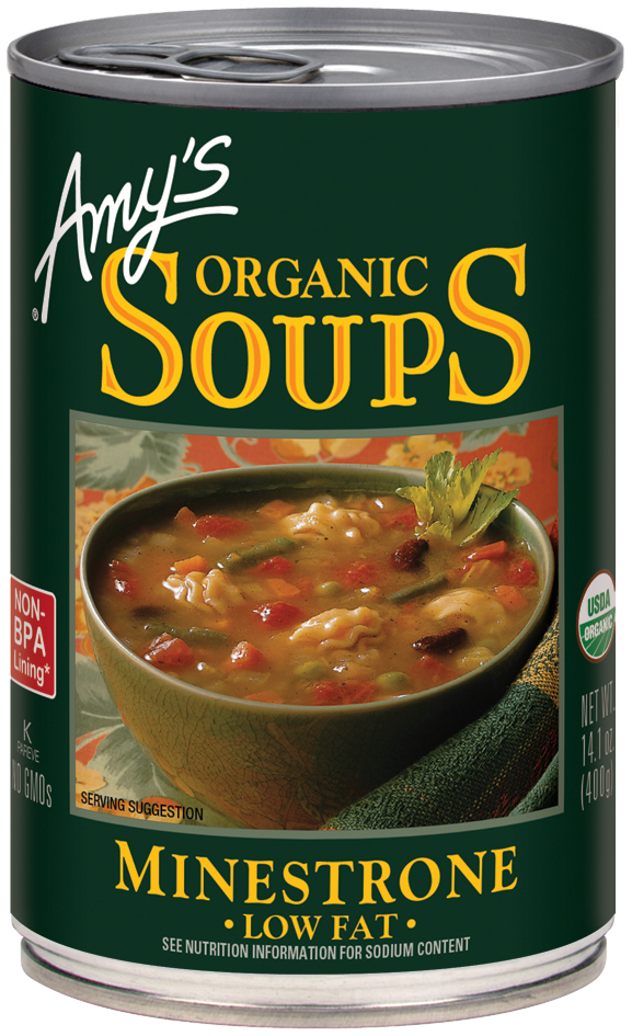 Amys Organic Minestrone Soup, 14.1 Ounce -- 12 per case.