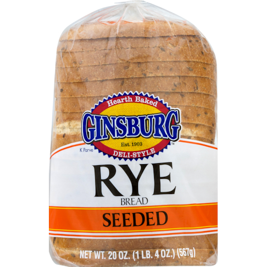 Ginsburg Seeded Rye Bread, 12 Count
