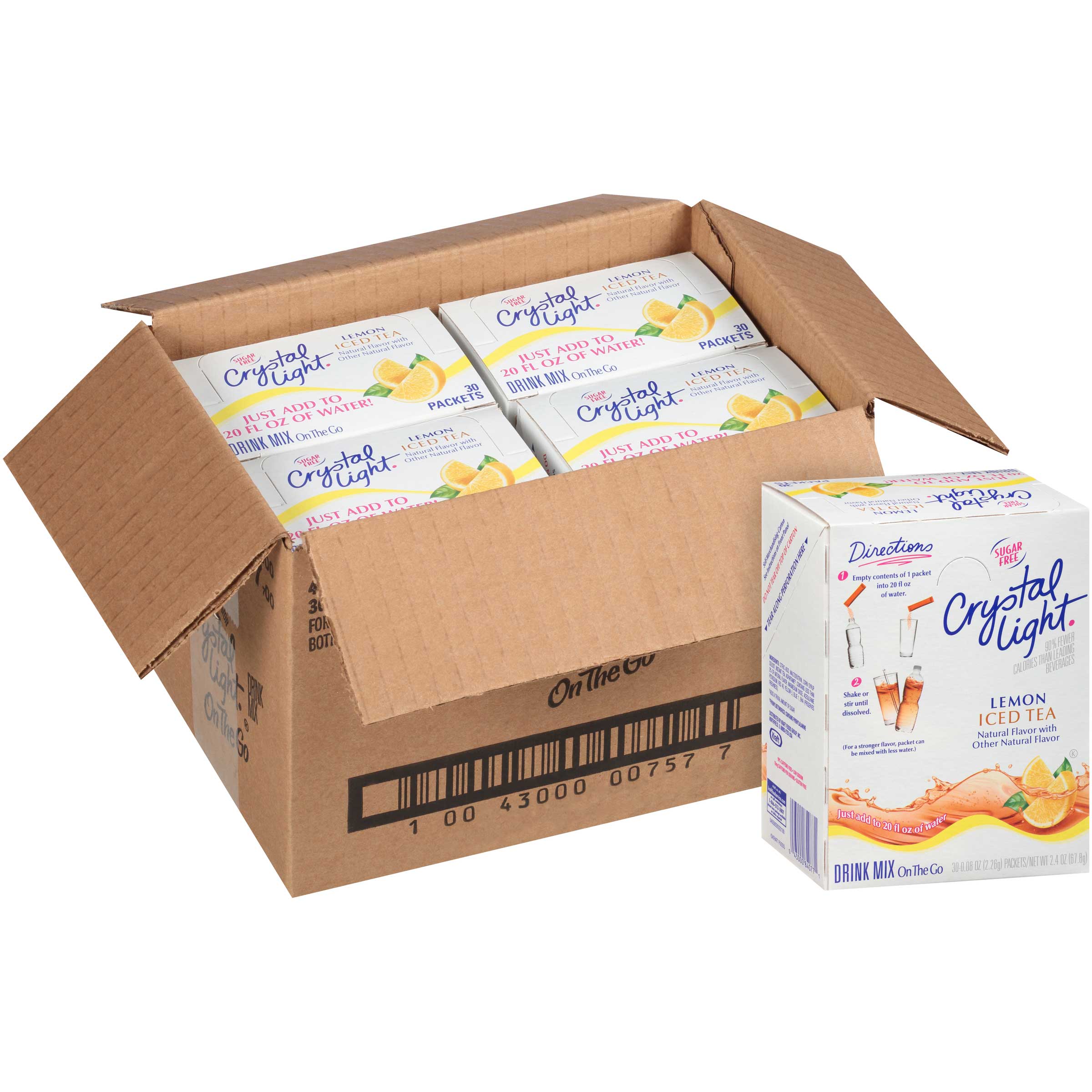 Crystal Light On The Go Mix Sticks, Sold as 1 Box, 30 Each per Box Crystal Light On The Go Mix Sticks, Sold as 1 Box, 30 Each per Box