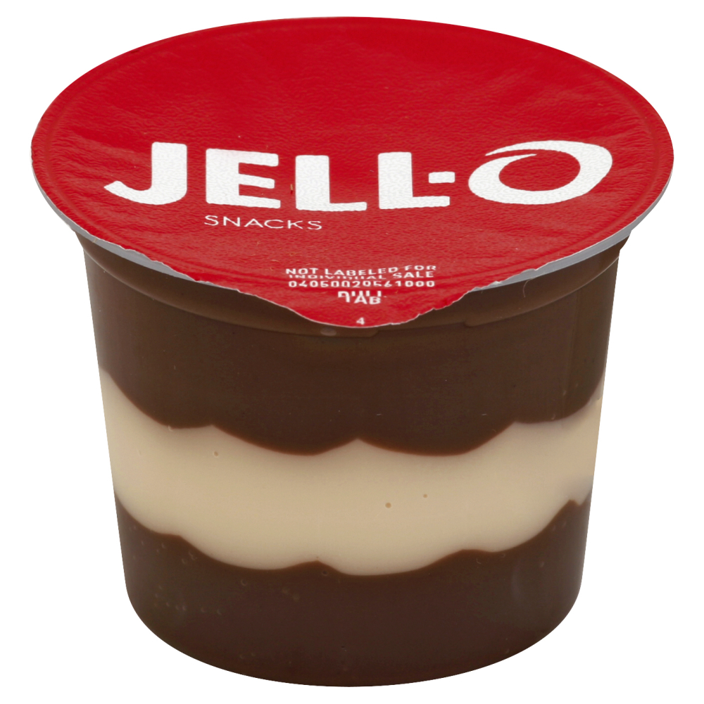 Jell O Chocolate Vanilla Swirls Pudding Dessert, 3.88 ounce -- 24