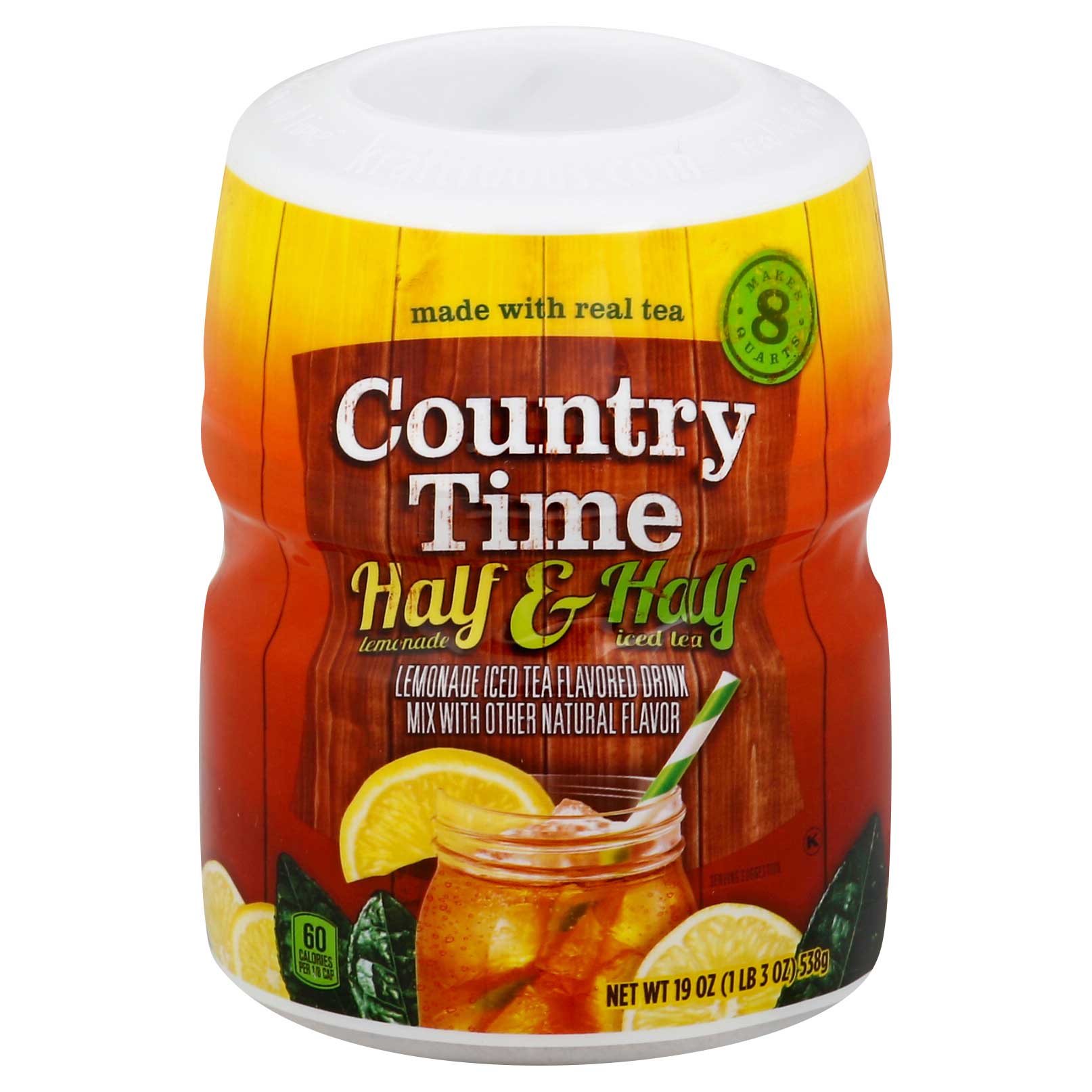 Country Time Half And Half Lemonade Iced Tea Drink Mix, 1.187 Pound -- 12 Per Case