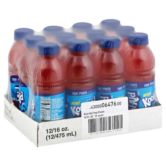 Kool-aid Tropical Punch Ready-to-drink Soft Drink, 16 Fluid Ounce -- 12 Per Case