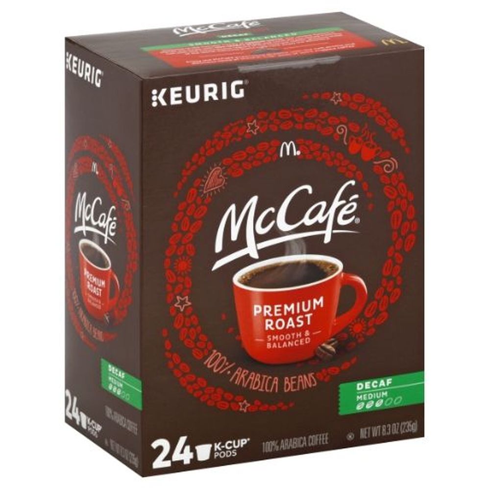 Mccafe Premium Roast Decaf K-cup Coffee Pod, 24 Count -- 4 Per Case