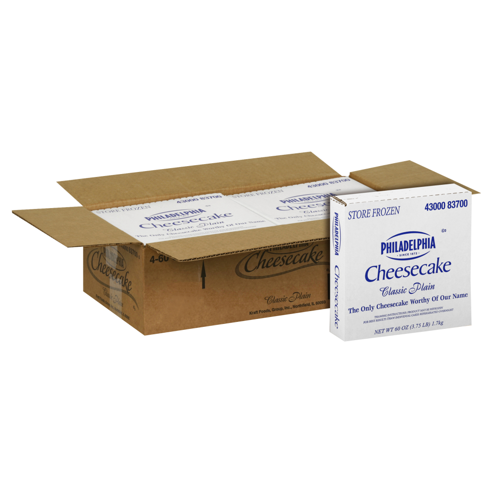 Philadelphia Frozen Plain Cheesecake, 60 Ounce -- 4 Per Case