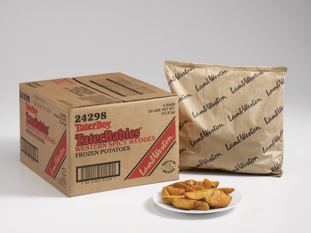 Taterboy Western Spicy, Taterbabies Small Wedge Cut Potato Fry, 5 Pound -- 6 Per Case