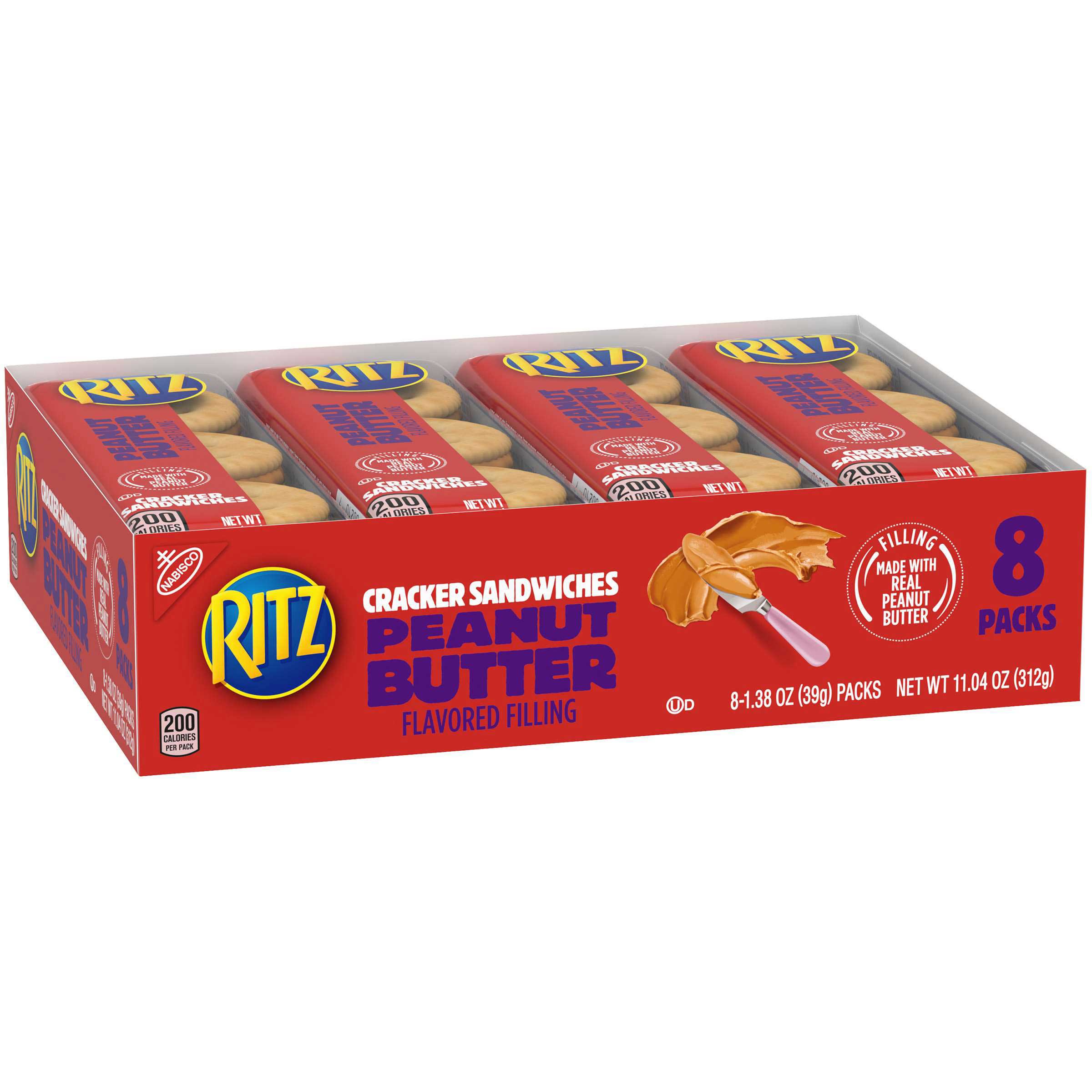 Ritz Sandwich Peanut Butter Cracker, 1.38 Ounce -- 14 Per Case