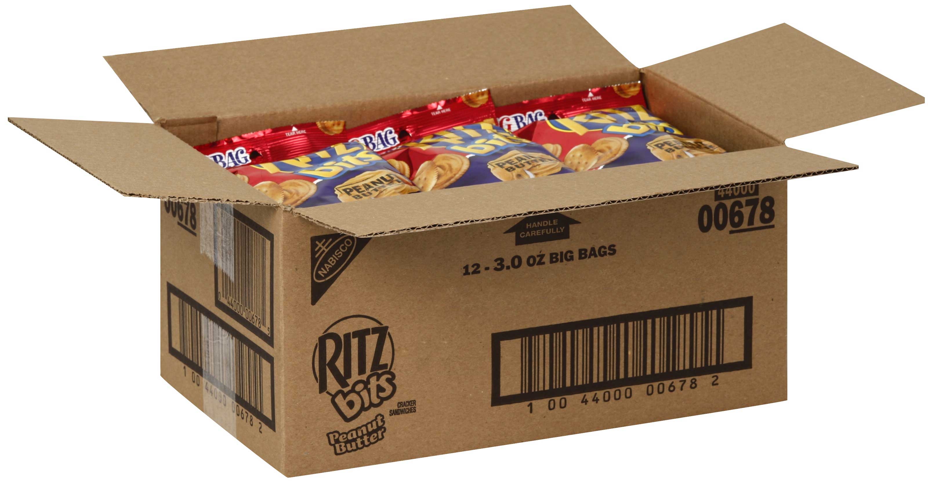 Ritz Peanut Butter Bits Snack, 3 Ounce -- 12 Per Case