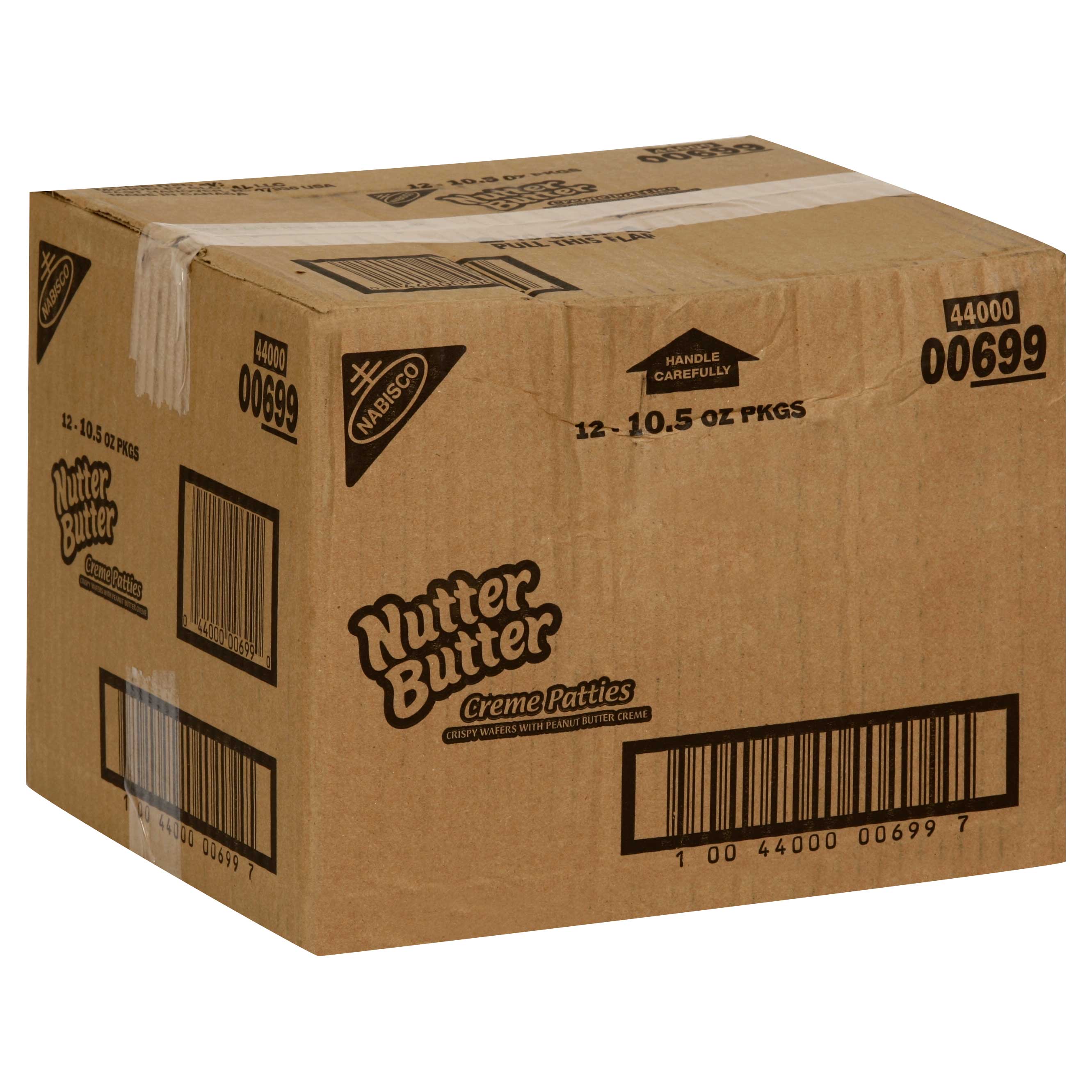 Nutter Butter Creme Pattie Sandwich Cookie With Real Peanut Butter, 10.5 Ounce -- 12 Per Case